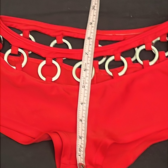 Cherry Red two piece dance festival outfit - Picture 4 of 9